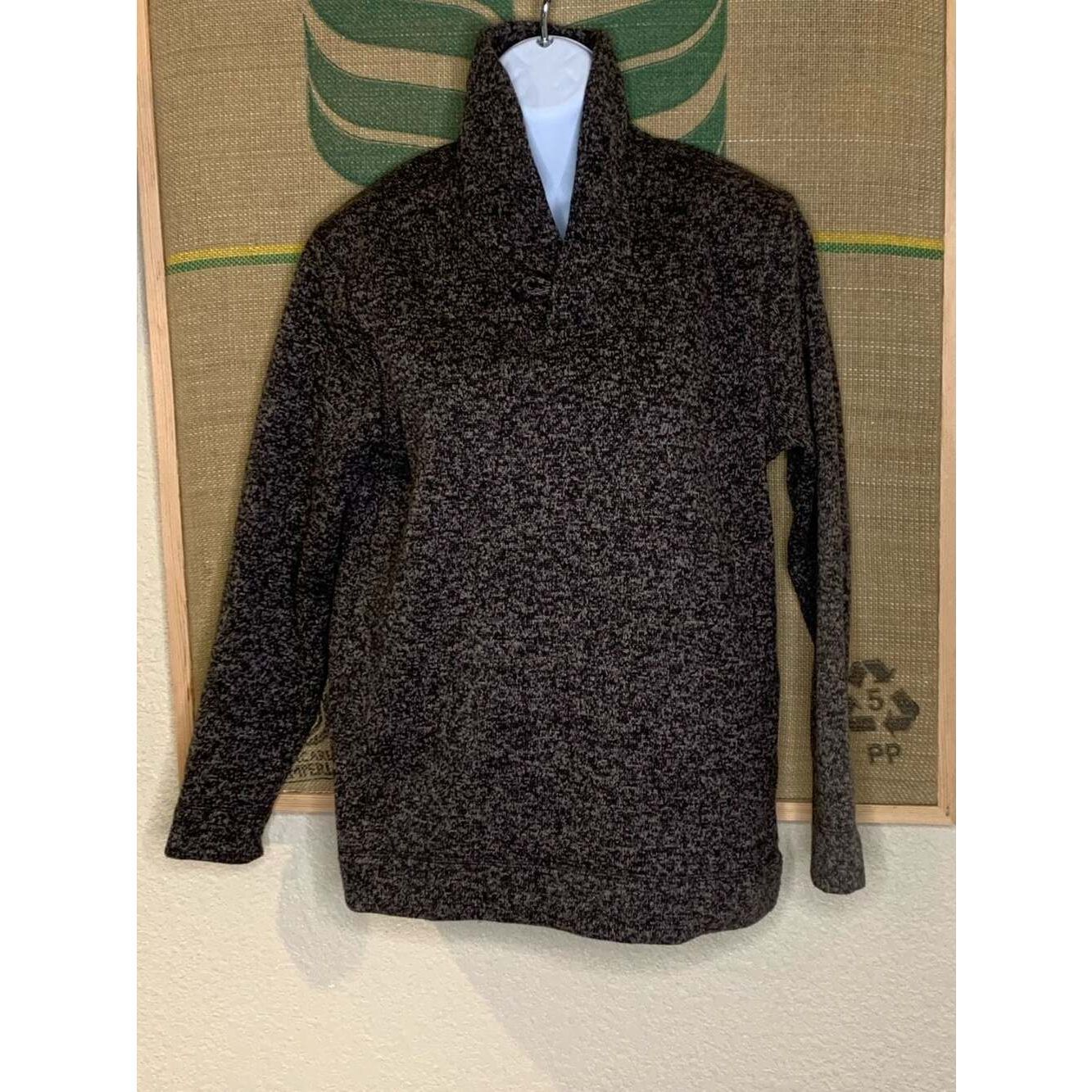 Old Navy Boys Xl (14-16) Marled Knit Button Mock Neck Pullover Sweater